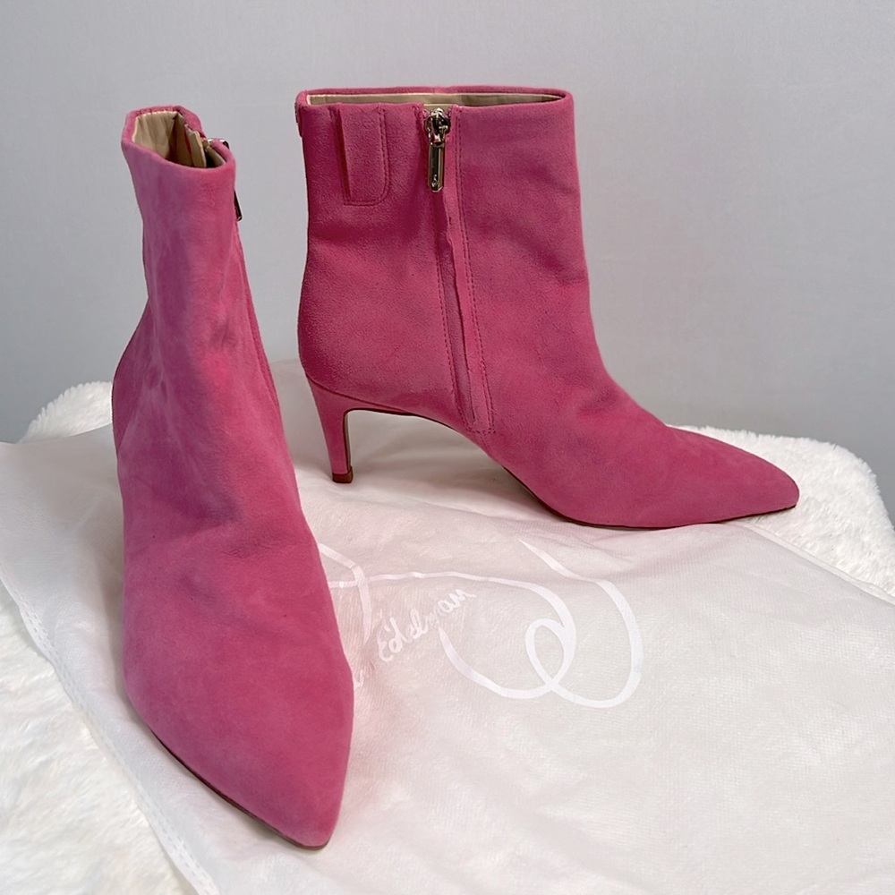 Sam Edelman Ulissa Ankle Bootie in Pink Confetti size 7 NWDB
